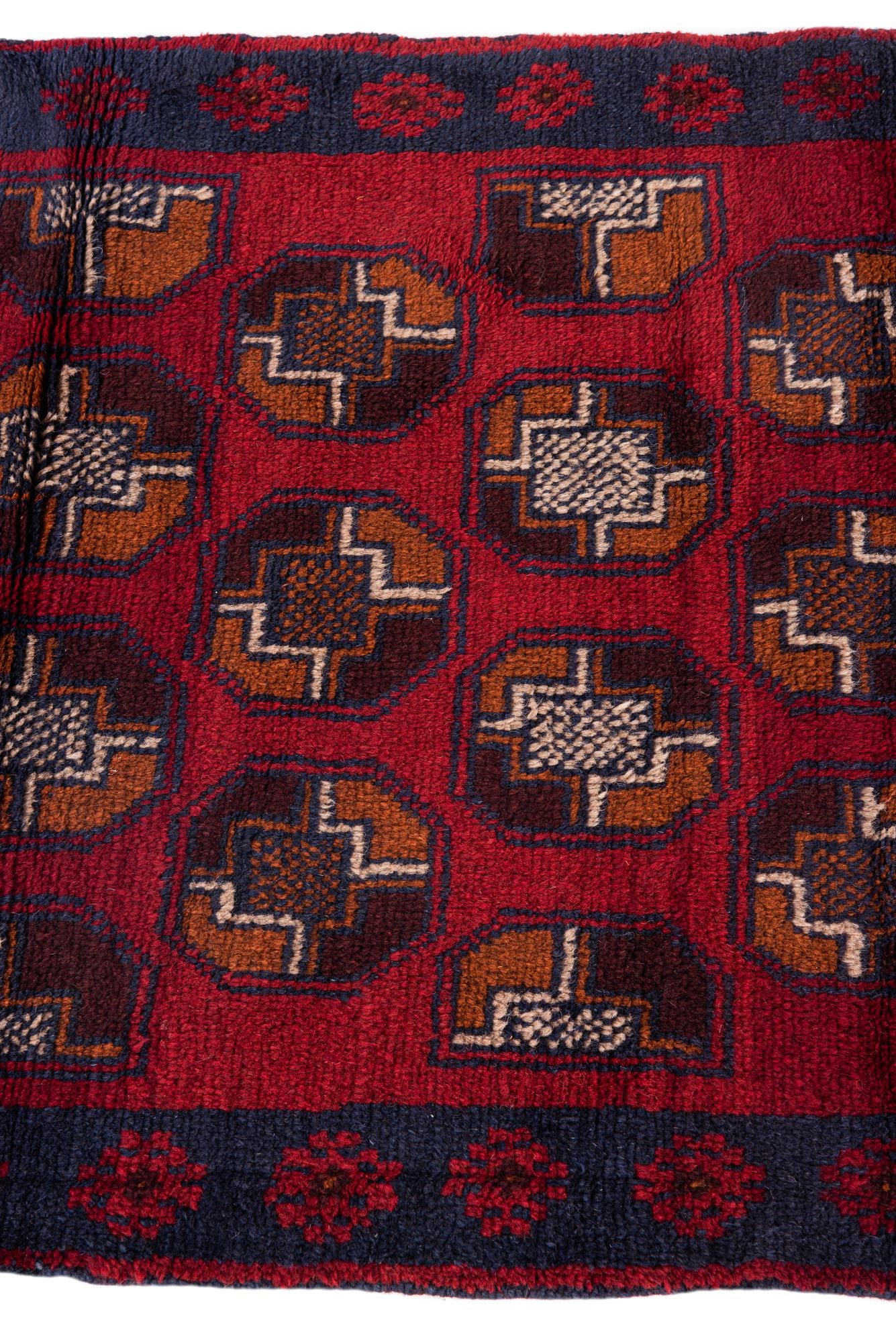 2' 9 x 4' 7 Hand Knotted Balouch Persian Wool Rug