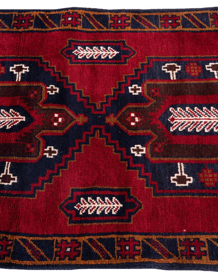 Detail image of 2' 10 x 4' 5  Hand Knotted Balouch Persian Wool Rug