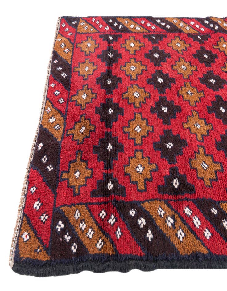 Detail image of 2' 9 x 4' 7  Hand Knotted Balouch Persian Wool Rug