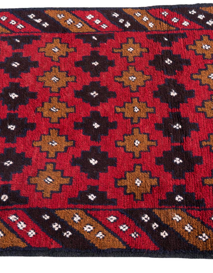 Detail image of 2' 9 x 4' 7  Hand Knotted Balouch Persian Wool Rug