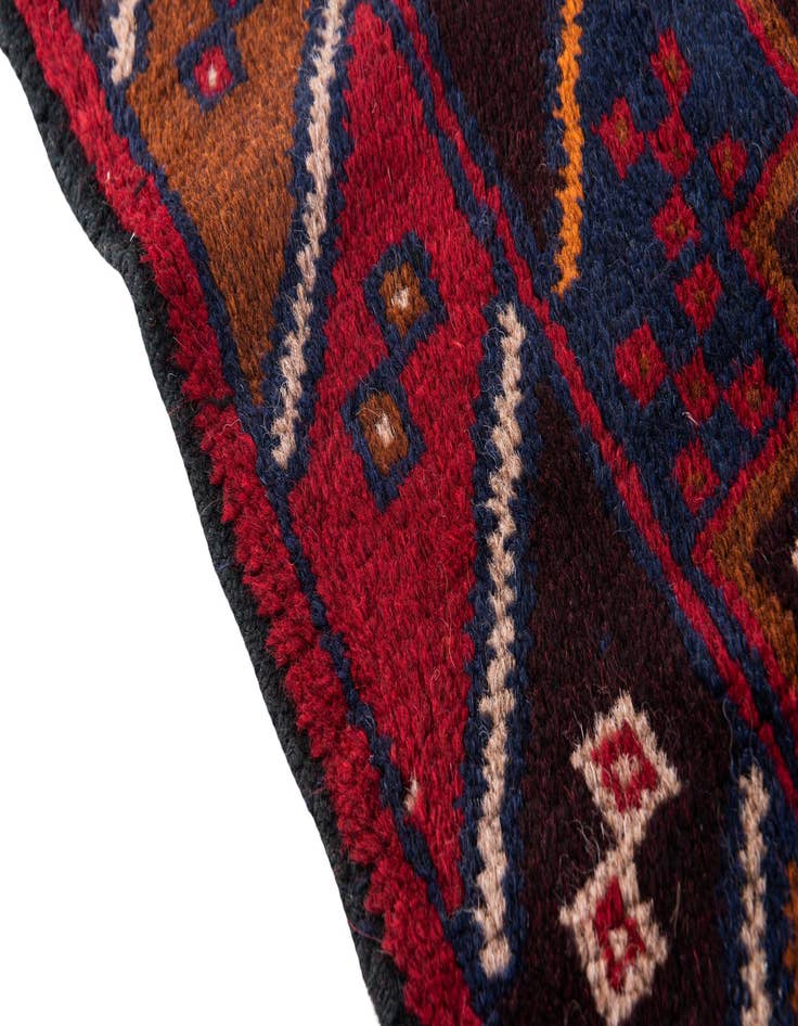 Detail image of 2' 8 x 4' 9  Hand Knotted Balouch Persian Wool Rug