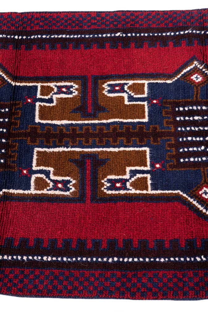 2' 9 x 4' 7 Hand Knotted Balouch Persian Wool Rug