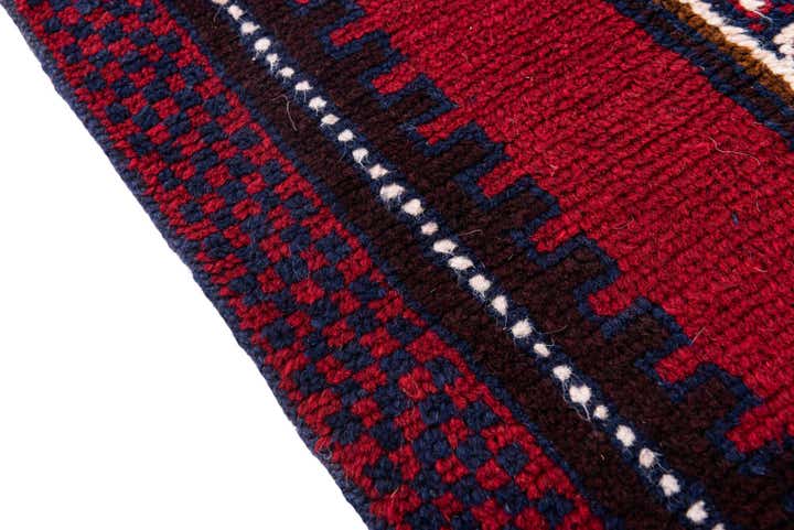 2' 9 x 4' 7 Hand Knotted Balouch Persian Wool Rug