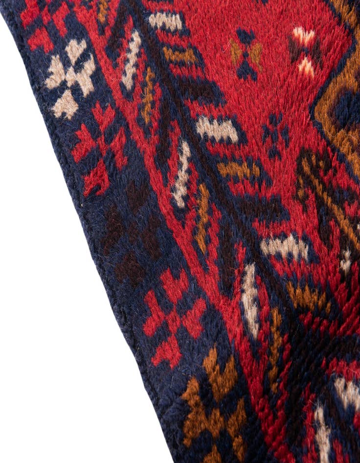 Detail image of 2' 10 x 4' 9  Hand Knotted Balouch Persian Wool Rug