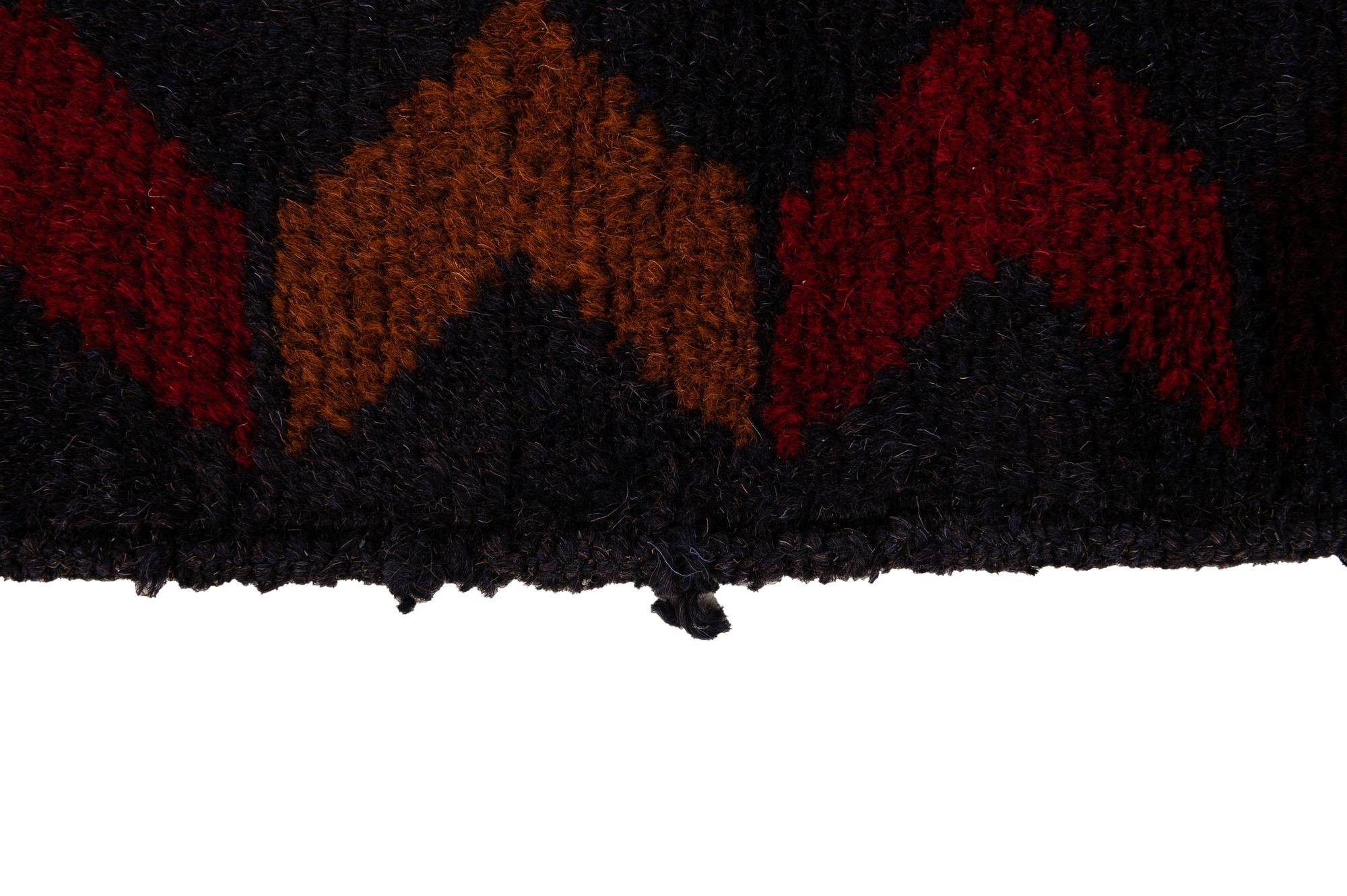 2' 9 x 4' 8 Hand Knotted Balouch Persian Wool Rug
