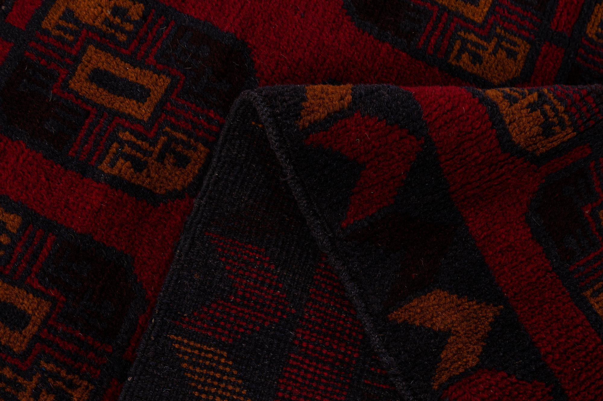 2' 9 x 4' 8 Hand Knotted Balouch Persian Wool Rug