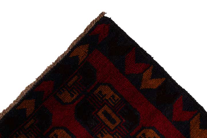 2' 9 x 4' 8 Hand Knotted Balouch Persian Wool Rug