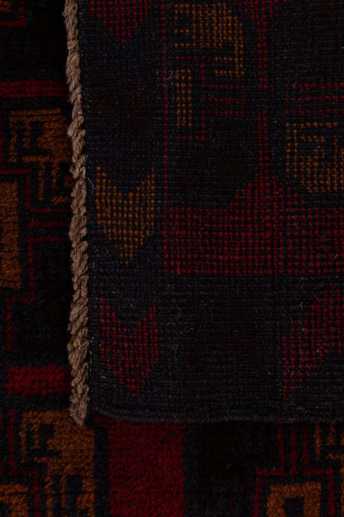 2' 9 x 4' 8 Hand Knotted Balouch Persian Wool Rug