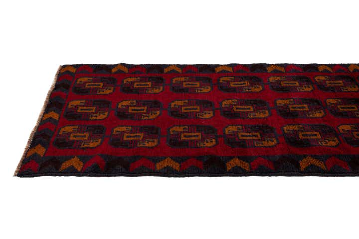 2' 9 x 4' 8 Hand Knotted Balouch Persian Wool Rug