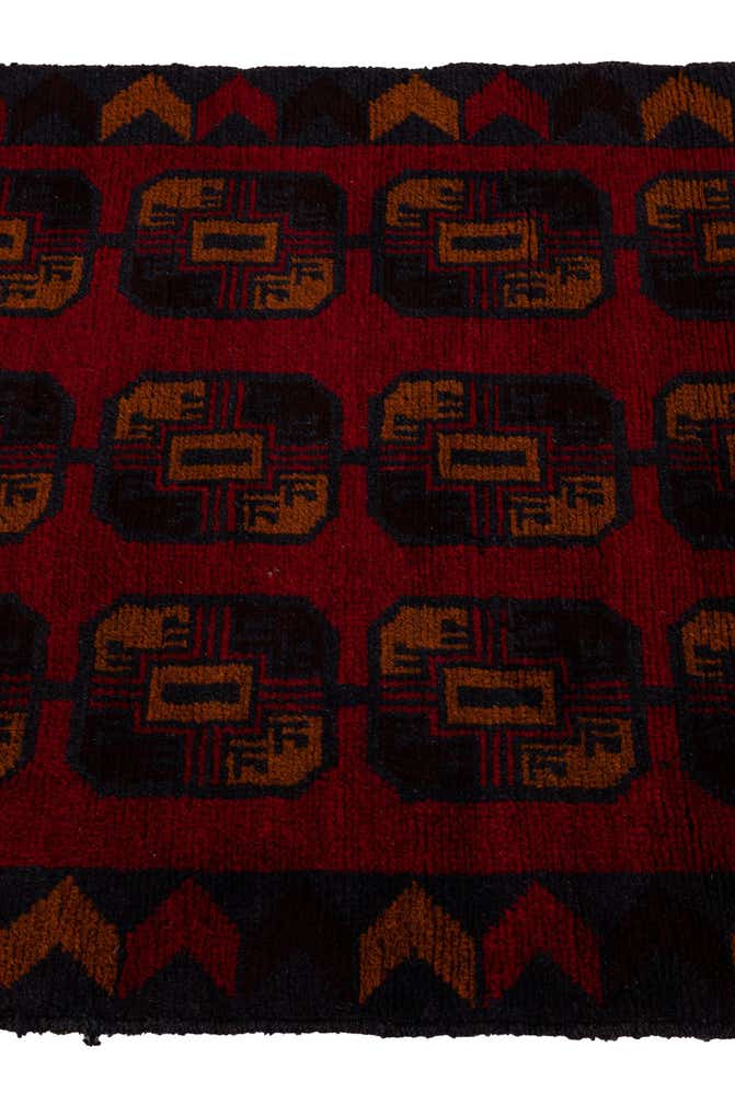 2' 9 x 4' 8 Hand Knotted Balouch Persian Wool Rug