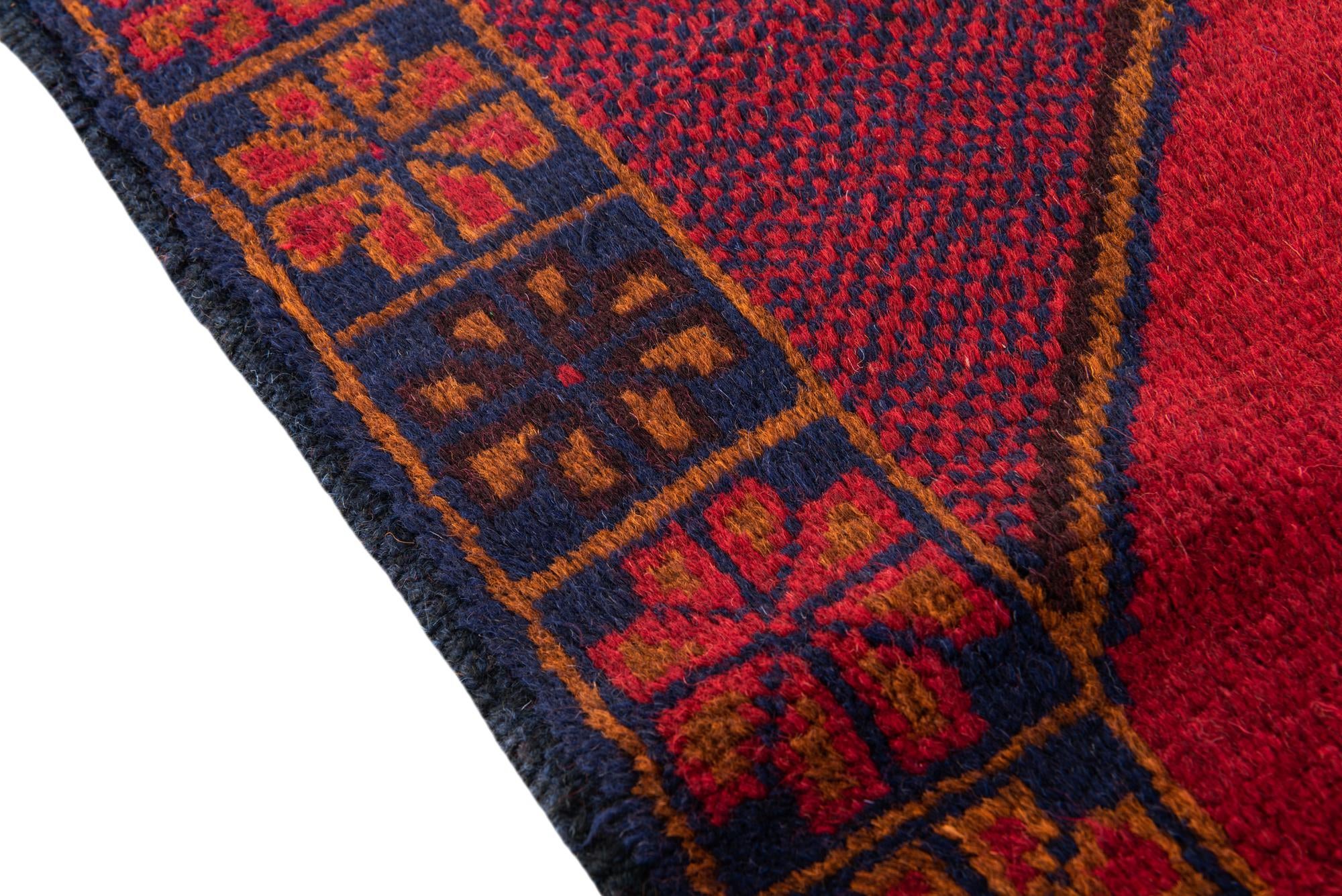 2' 11 x 4' 7 Hand Knotted Balouch Persian Wool Rug