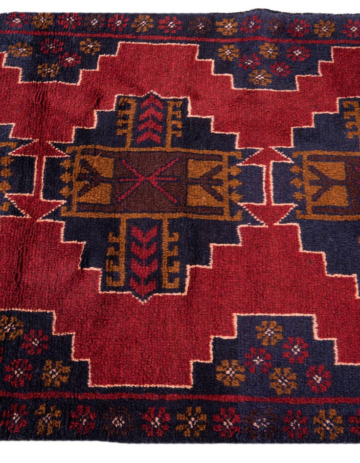 Detail image of 3' x 4' 5 Hand Knotted Balouch Persian Wool Rug