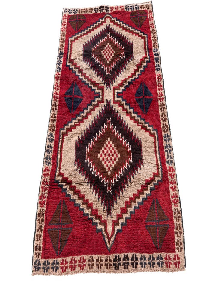 Detail image of 2' 10 x 4' 8  Hand Knotted Balouch Persian Wool Rug