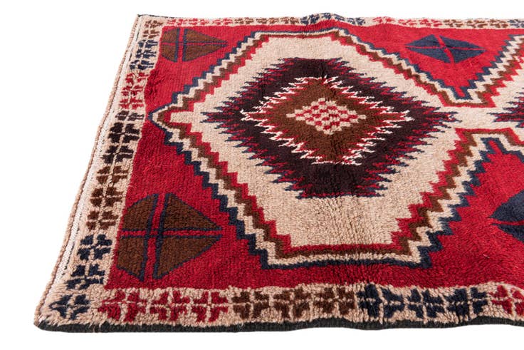 Detail image of 2' 10 x 4' 8 Hand Knotted Balouch Persian Wool Rug