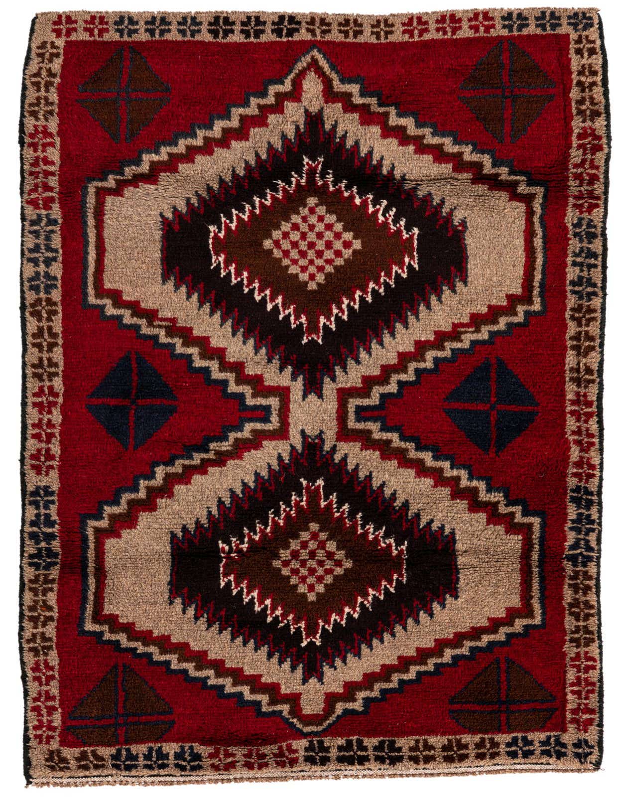 2' 10 x 4' 8 Hand Knotted Balouch Persian Wool Rug