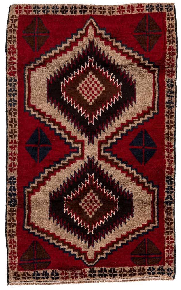 2' 10 x 4' 8 Hand Knotted Balouch Persian Wool Rug
