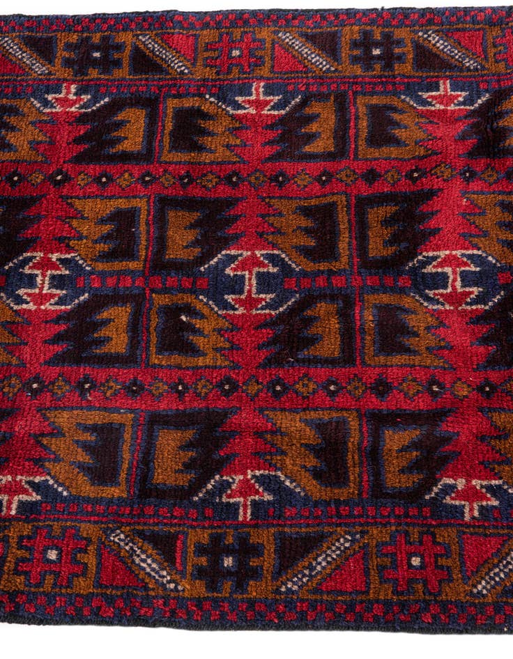 Detail image of 3' x 4' 6  Hand Knotted Balouch Persian Wool Rug