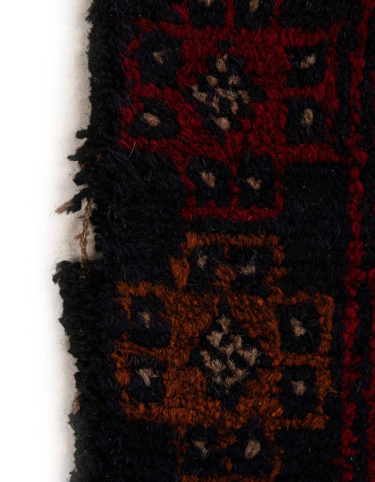 Detail image of 2' 10 x 4' 9 Hand Knotted Balouch Persian Wool Rug