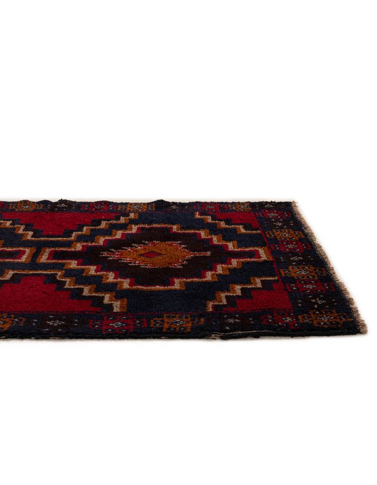 Detail image of 2' 10 x 4' 9 Hand Knotted Balouch Persian Wool Rug