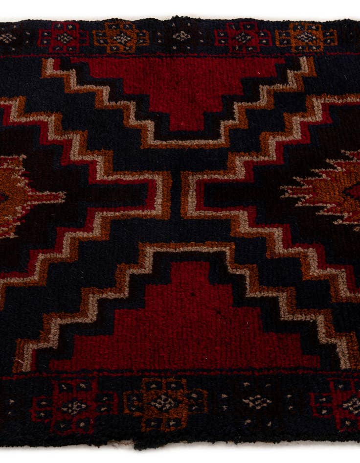 Detail image of 2' 10 x 4' 9 Hand Knotted Balouch Persian Wool Rug