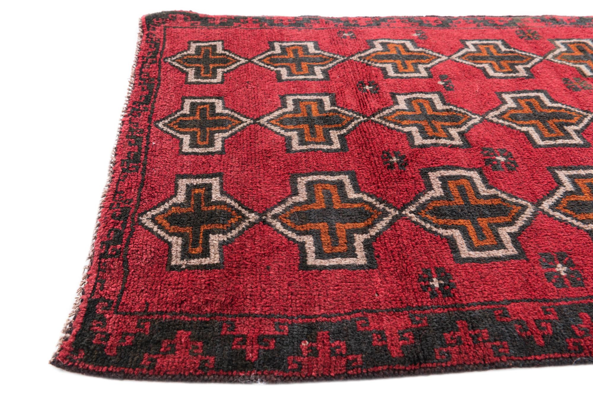 90cm x 130cm Hand Knotted Balouch Persian Wool Rug