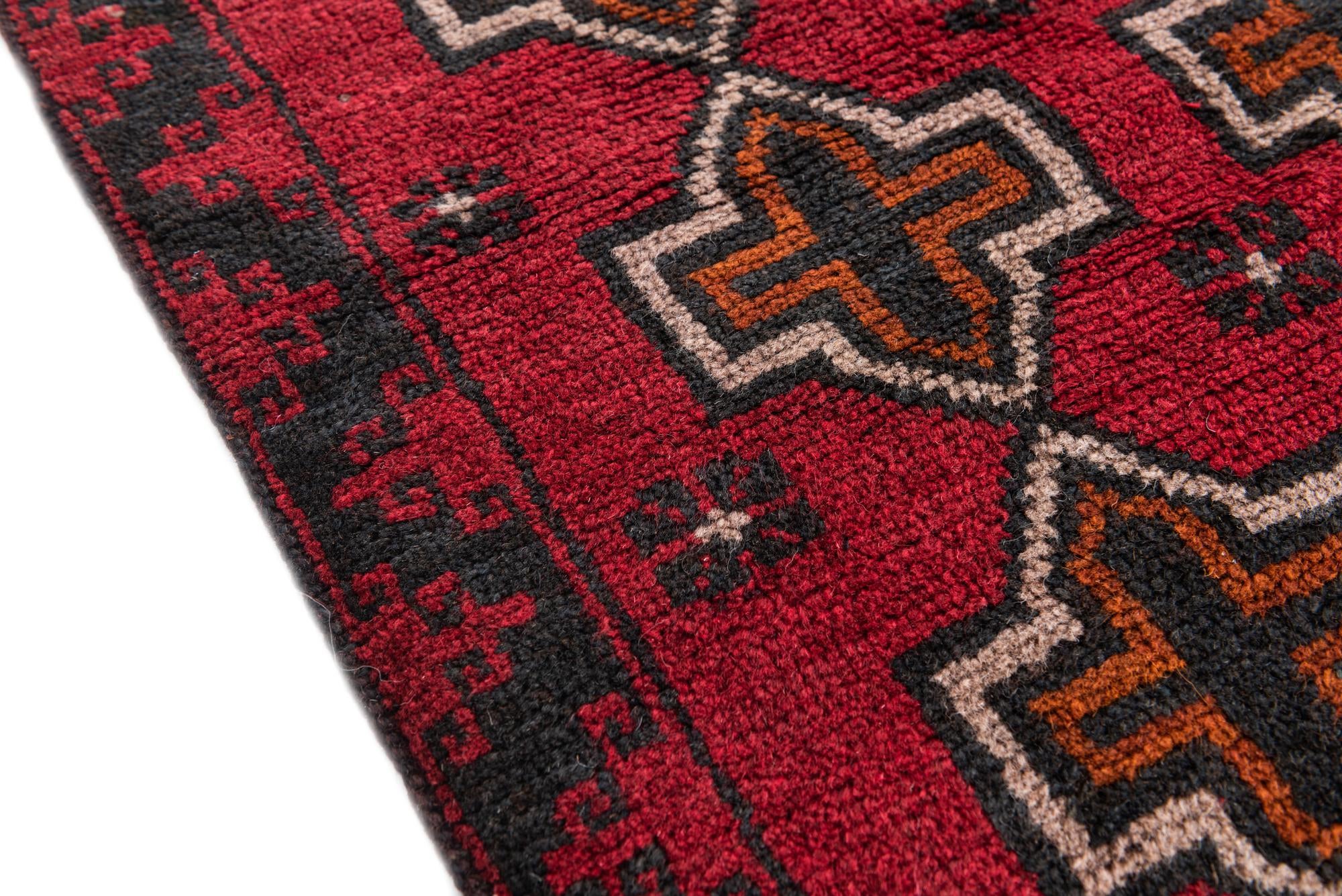 90cm x 130cm Hand Knotted Balouch Persian Wool Rug