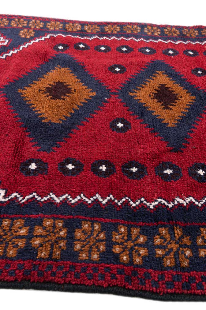 2' 10 x 4' 9 Hand Knotted Balouch Persian Wool Rug