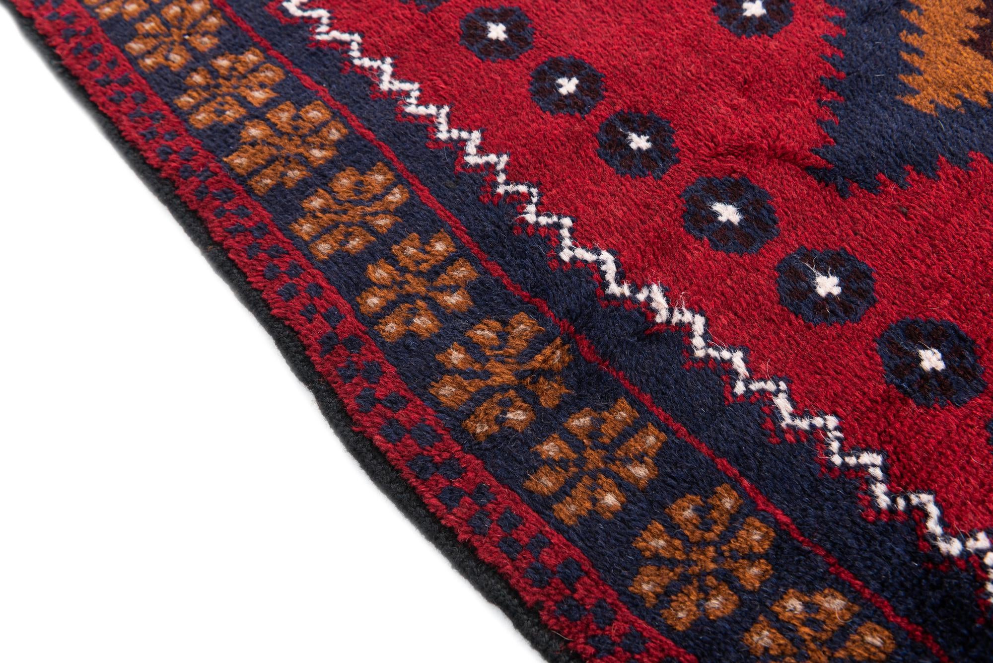 2' 10 x 4' 9 Hand Knotted Balouch Persian Wool Rug