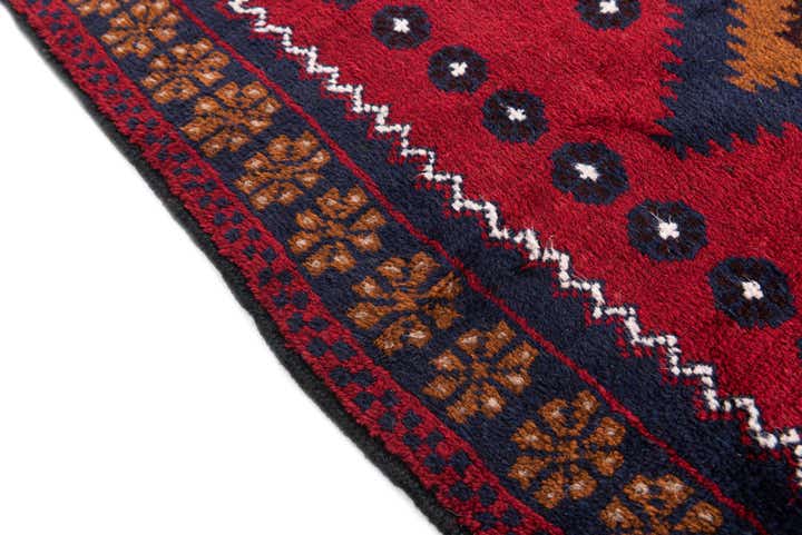 2' 10 x 4' 9 Hand Knotted Balouch Persian Wool Rug