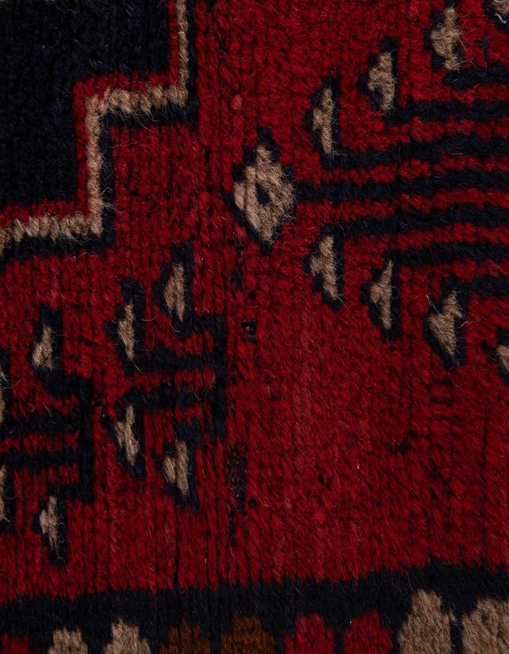 Detail image of 2' 10 x 4' 7  Hand Knotted Balouch Persian Wool Rug