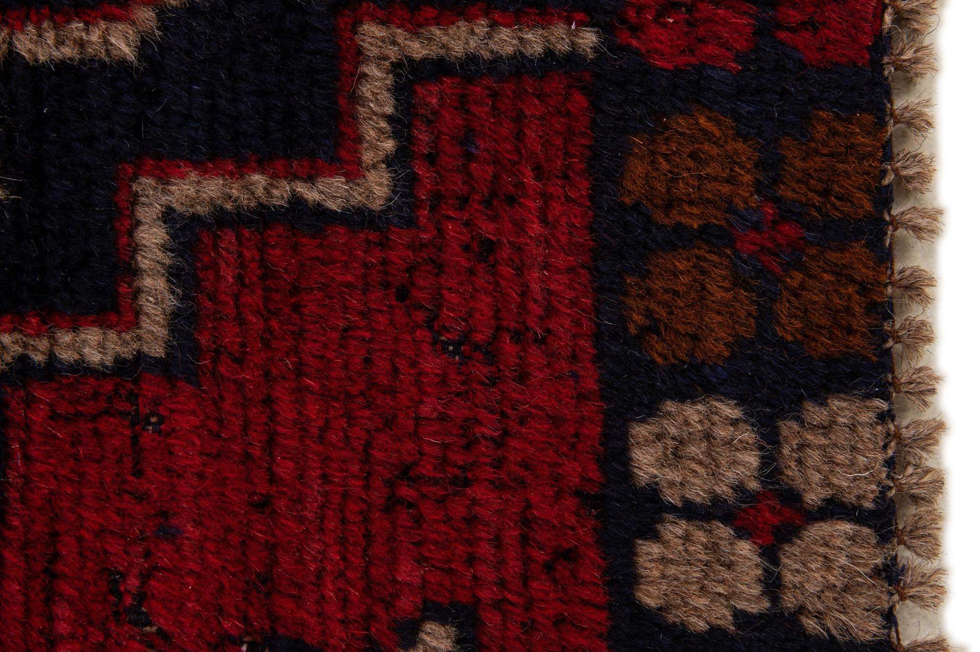 2' 10 x 4' 7 Hand Knotted Balouch Persian Wool Rug