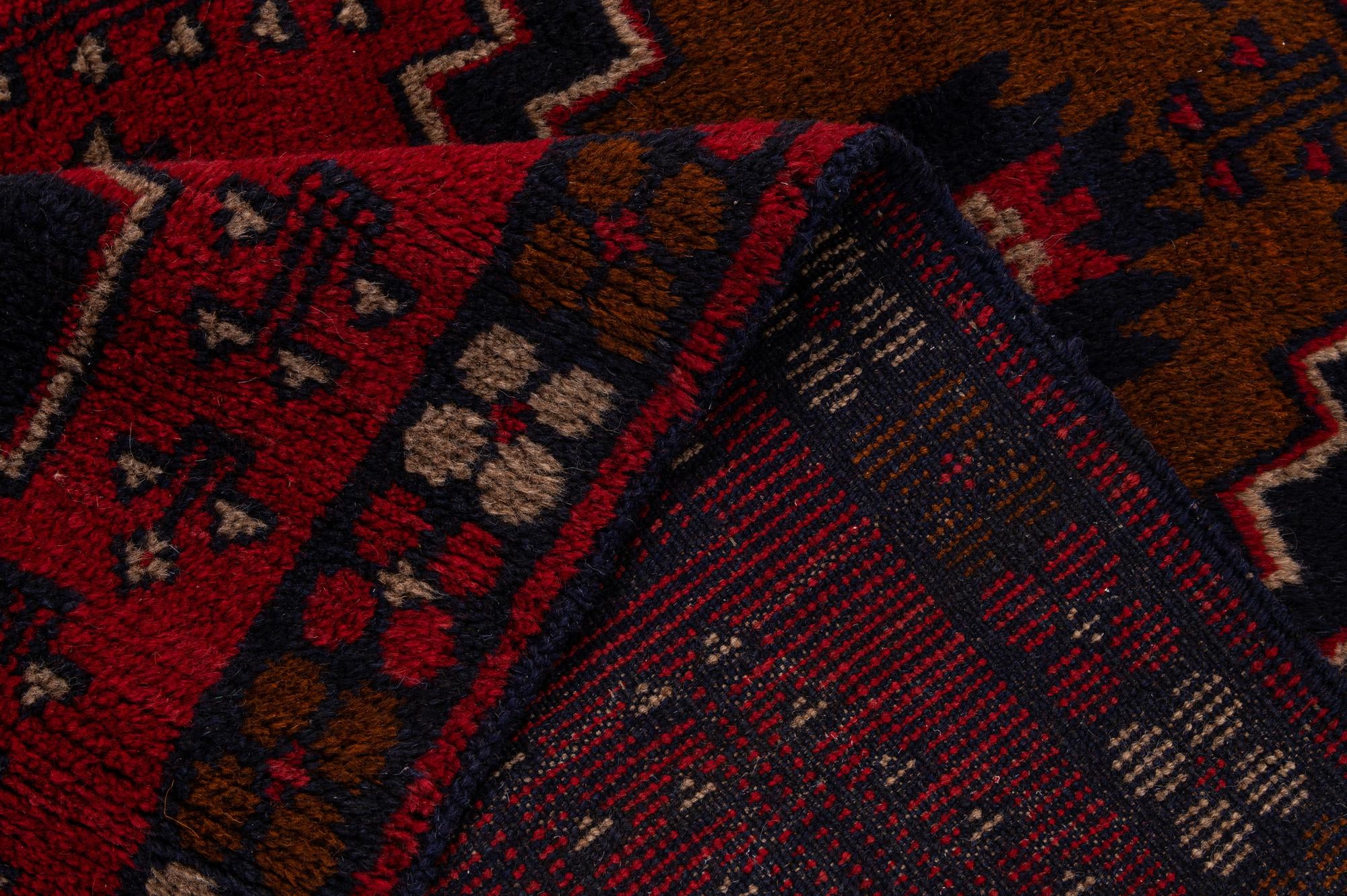 2' 10 x 4' 7 Hand Knotted Balouch Persian Wool Rug