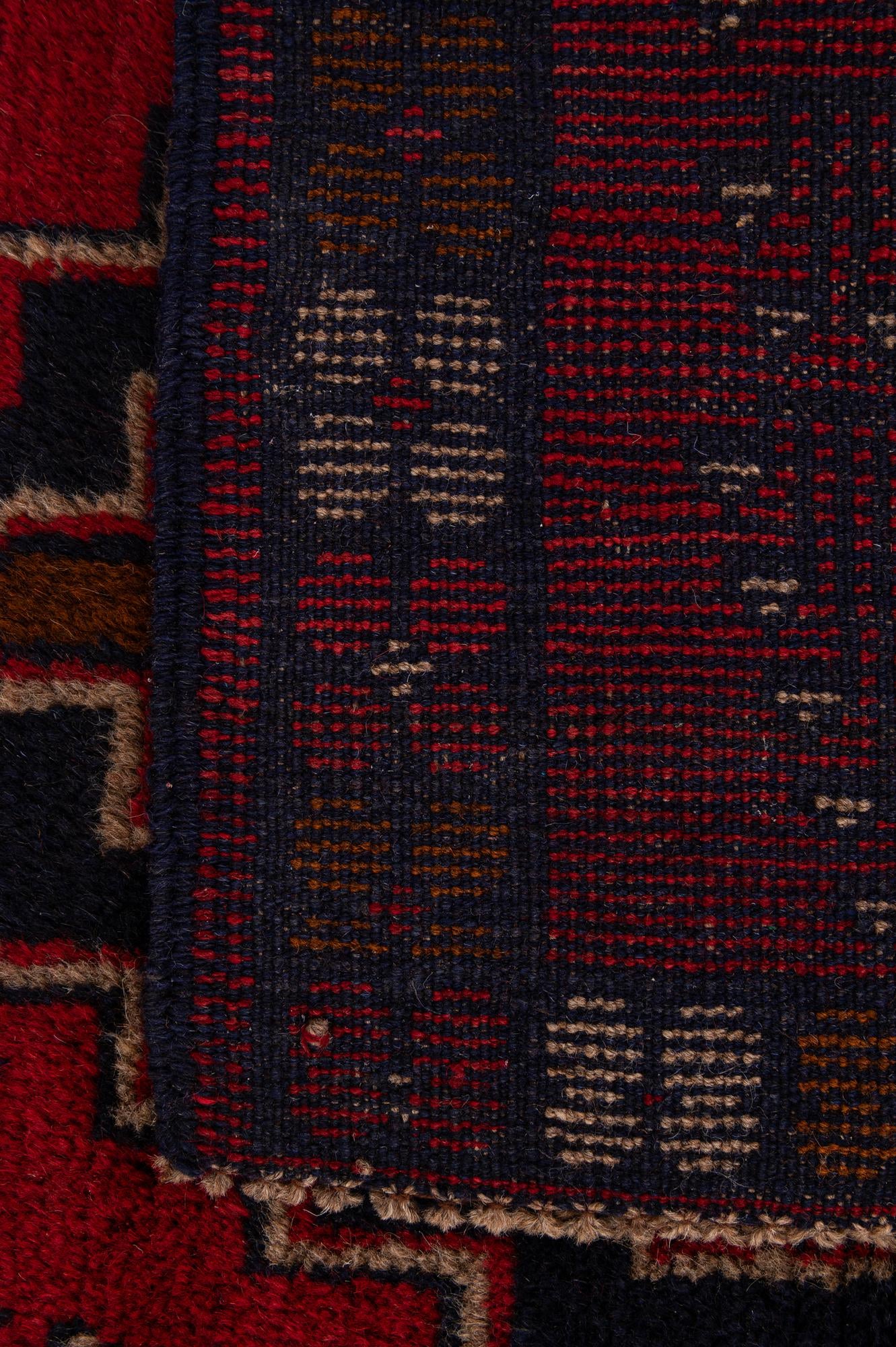 2' 10 x 4' 7 Hand Knotted Balouch Persian Wool Rug
