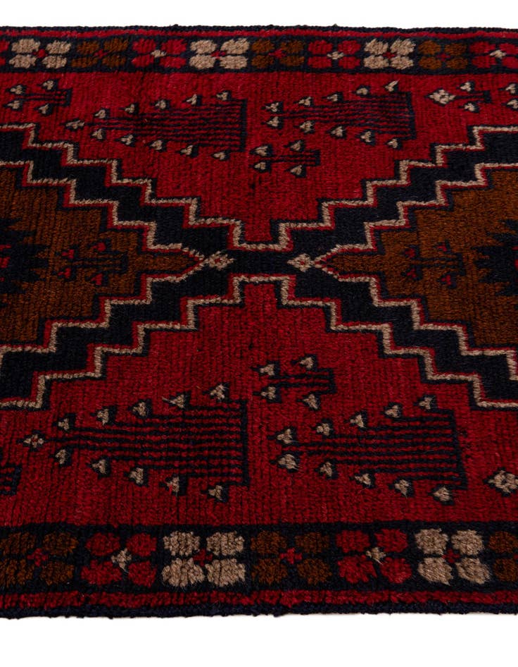 Detail image of 2' 10 x 4' 7 Hand Knotted Balouch Persian Wool Rug
