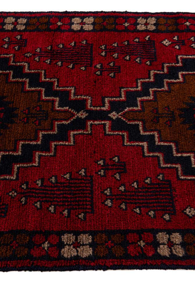 2' 10 x 4' 7 Hand Knotted Balouch Persian Wool Rug