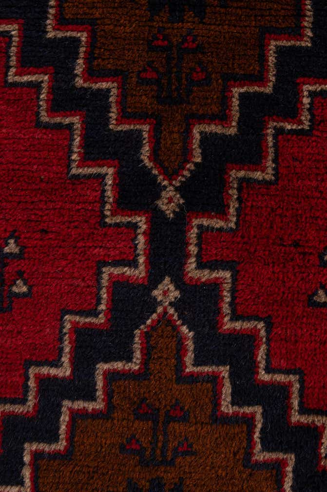 2' 10 x 4' 7 Hand Knotted Balouch Persian Wool Rug