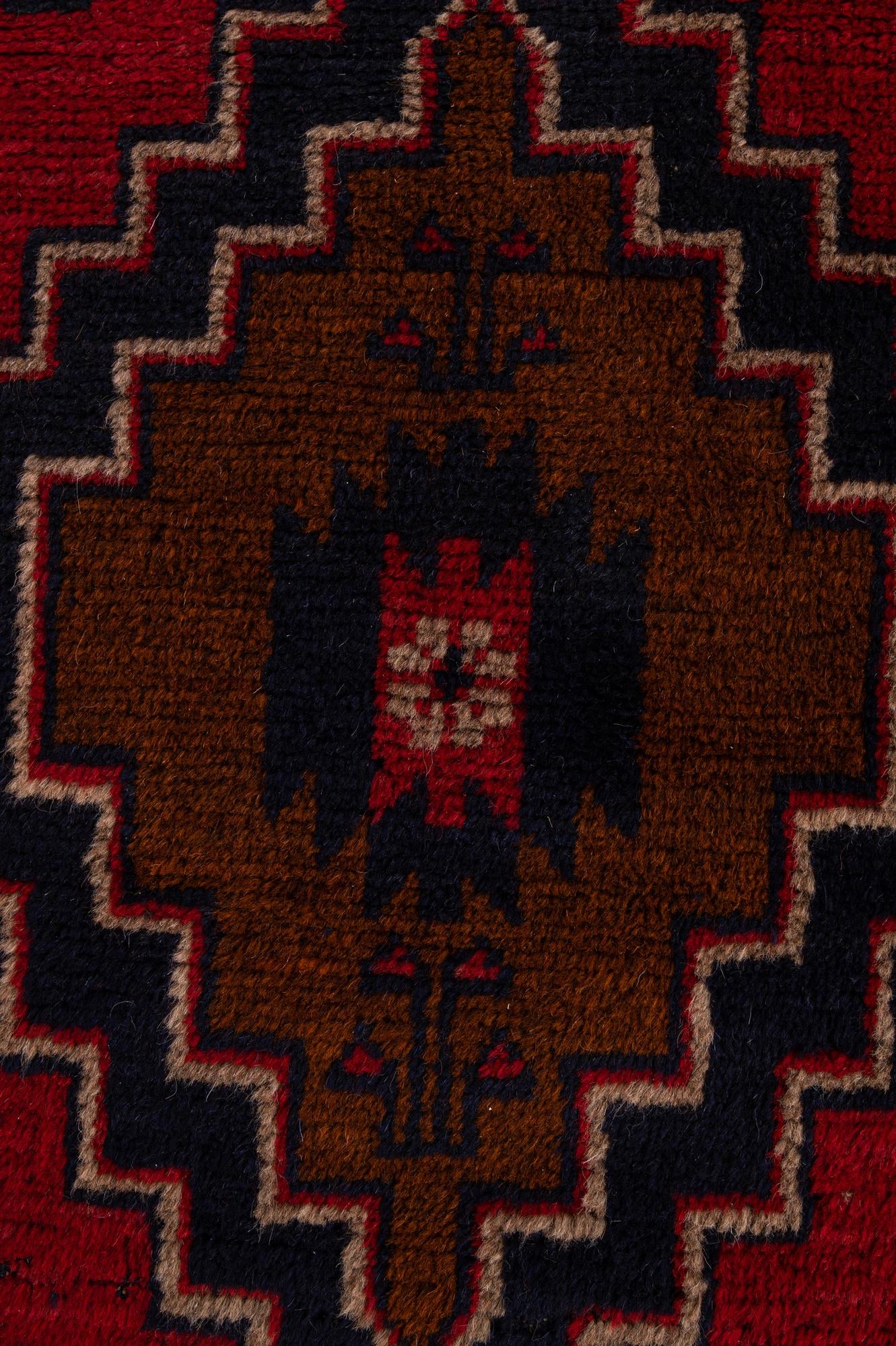 2' 10 x 4' 7 Hand Knotted Balouch Persian Wool Rug