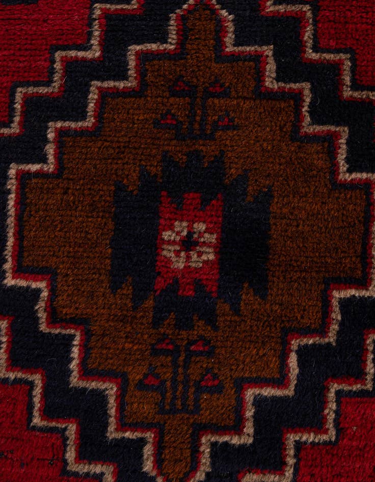 Detail image of 2' 10 x 4' 7  Hand Knotted Balouch Persian Wool Rug
