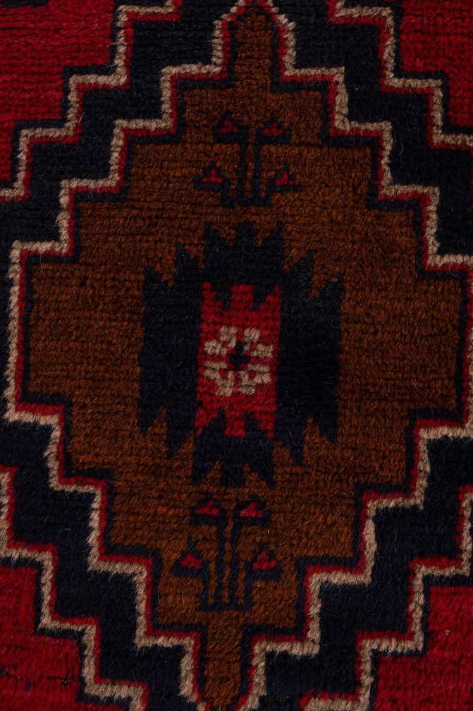 2' 10 x 4' 7 Hand Knotted Balouch Persian Wool Rug