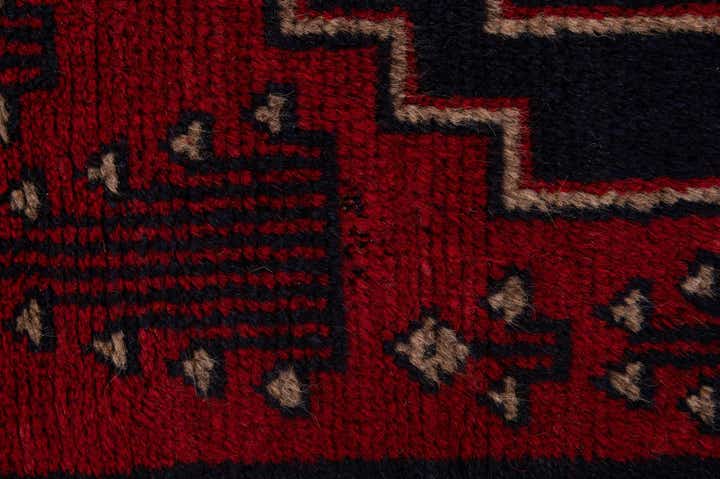 2' 10 x 4' 7 Hand Knotted Balouch Persian Wool Rug