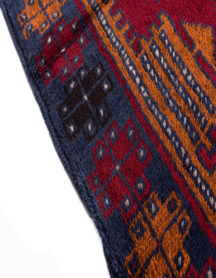 Detail image of 3' x 4' 6  Hand Knotted Balouch Persian Wool Rug