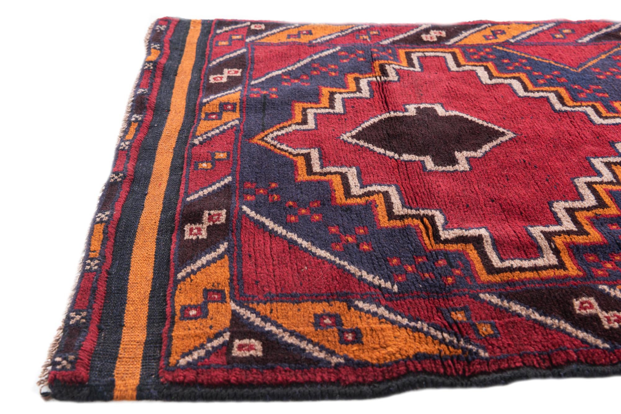 2' 10 x 4' 8 Hand Knotted Balouch Persian Wool Rug