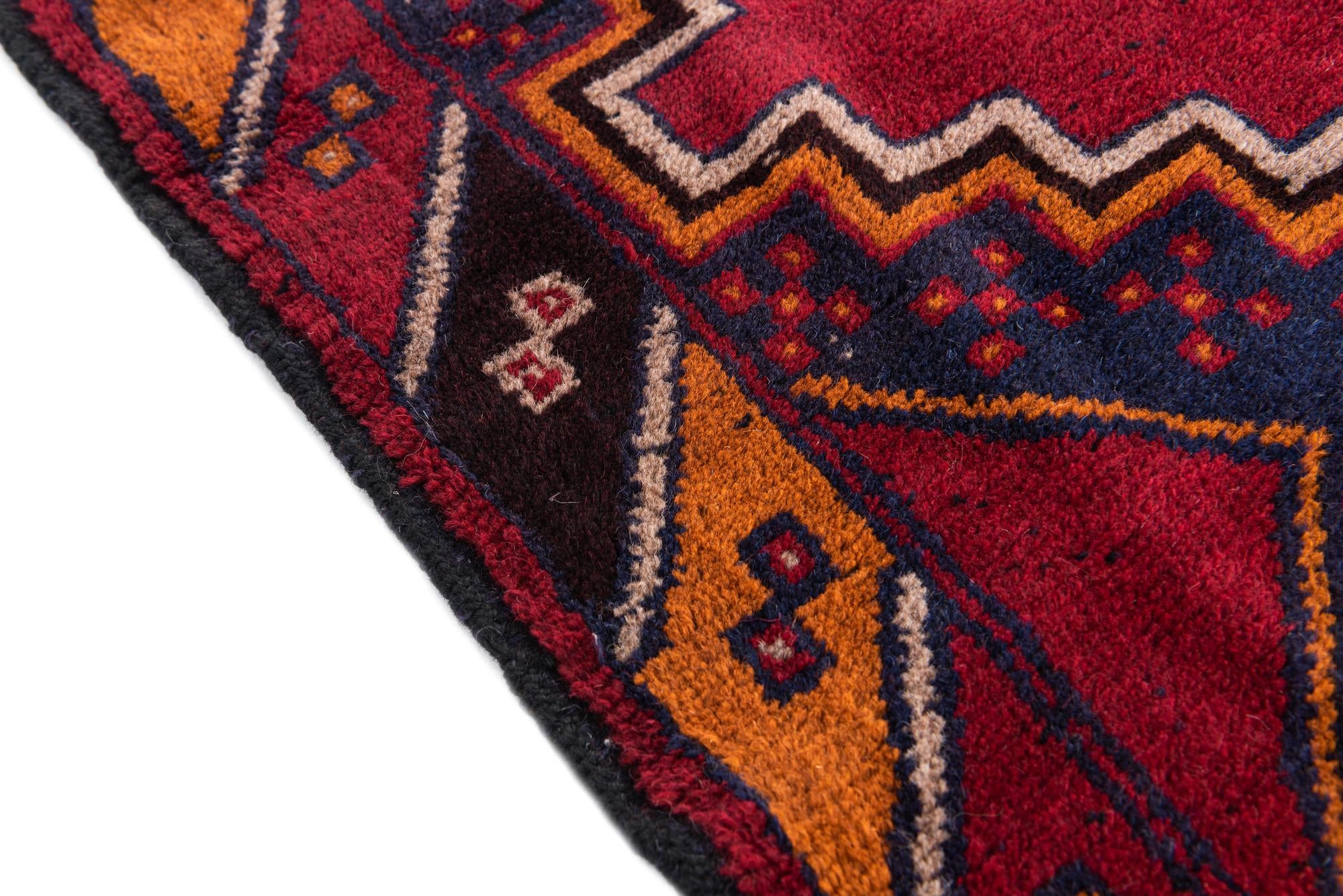 2' 10 x 4' 8 Hand Knotted Balouch Persian Wool Rug