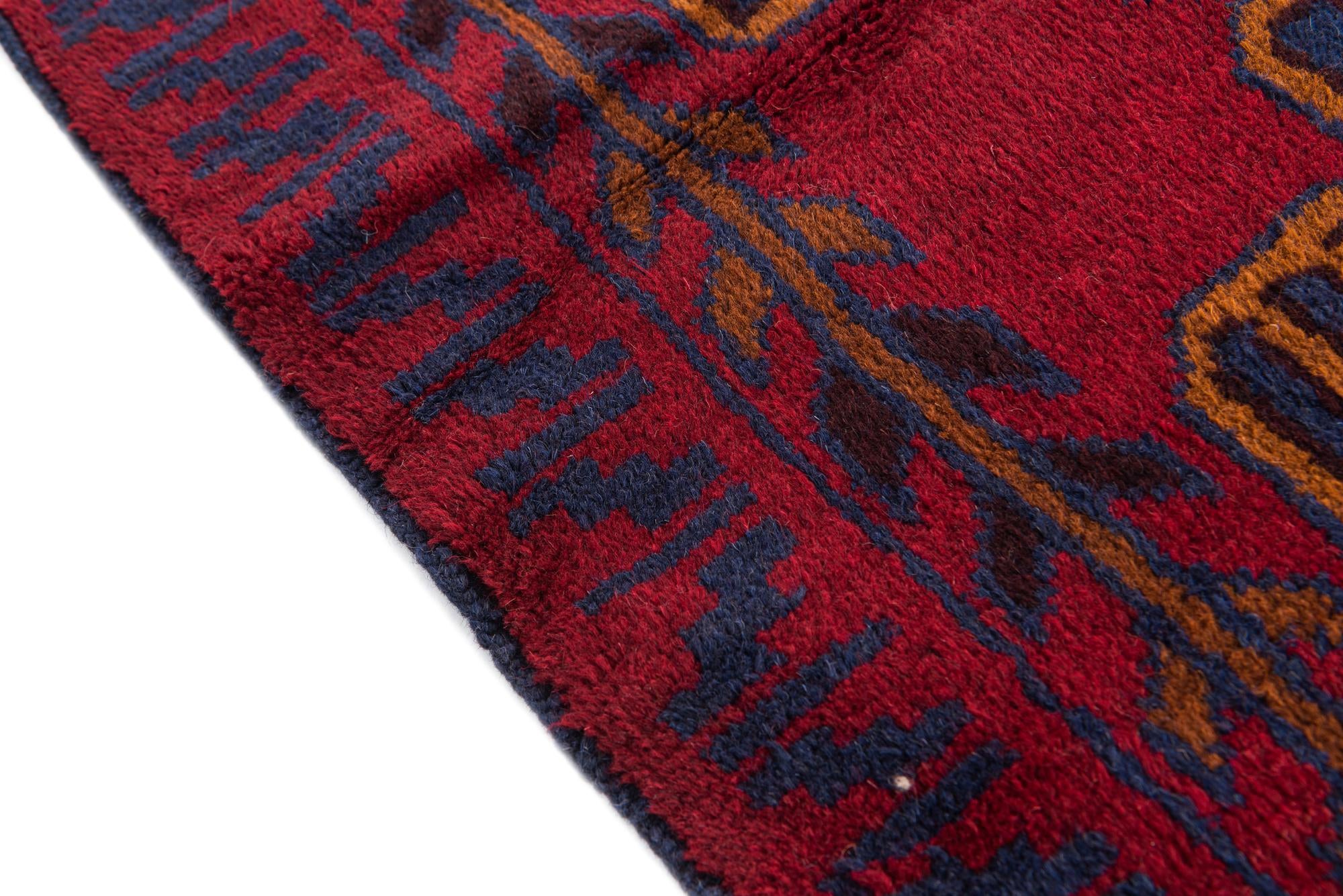 2' 10 x 4' 8 Hand Knotted Balouch Persian Wool Rug