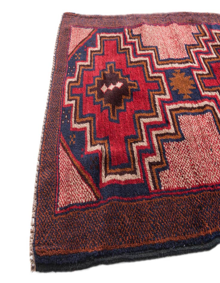 Detail image of 3' x 4' 5  Hand Knotted Balouch Persian Wool Rug