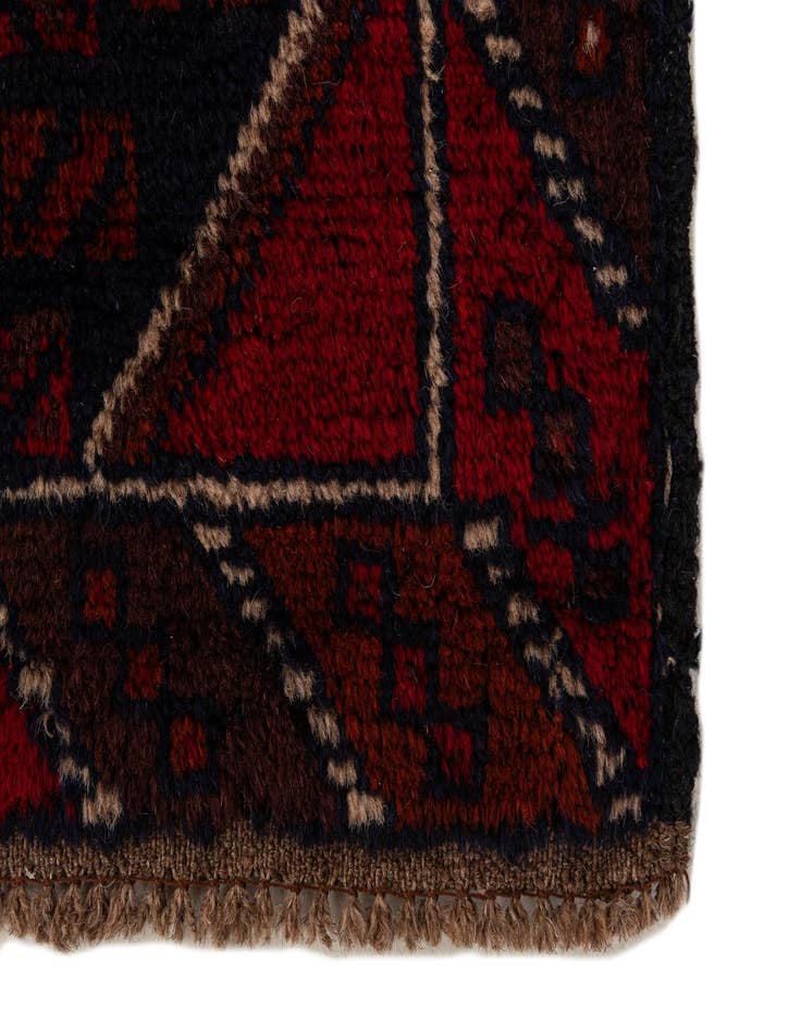Detail image of 2' 10 x 4' 7  Hand Knotted Balouch Persian Wool Rug