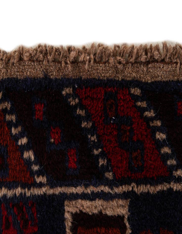 Detail image of 2' 10 x 4' 7  Hand Knotted Balouch Persian Wool Rug