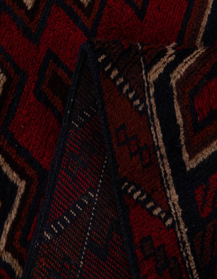Detail image of 2' 10 x 4' 7  Hand Knotted Balouch Persian Wool Rug