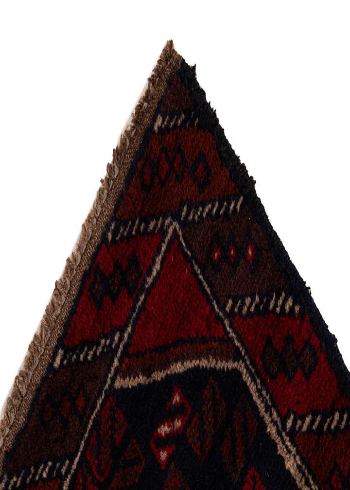 2' 10 x 4' 7 Hand Knotted Balouch Persian Wool Rug