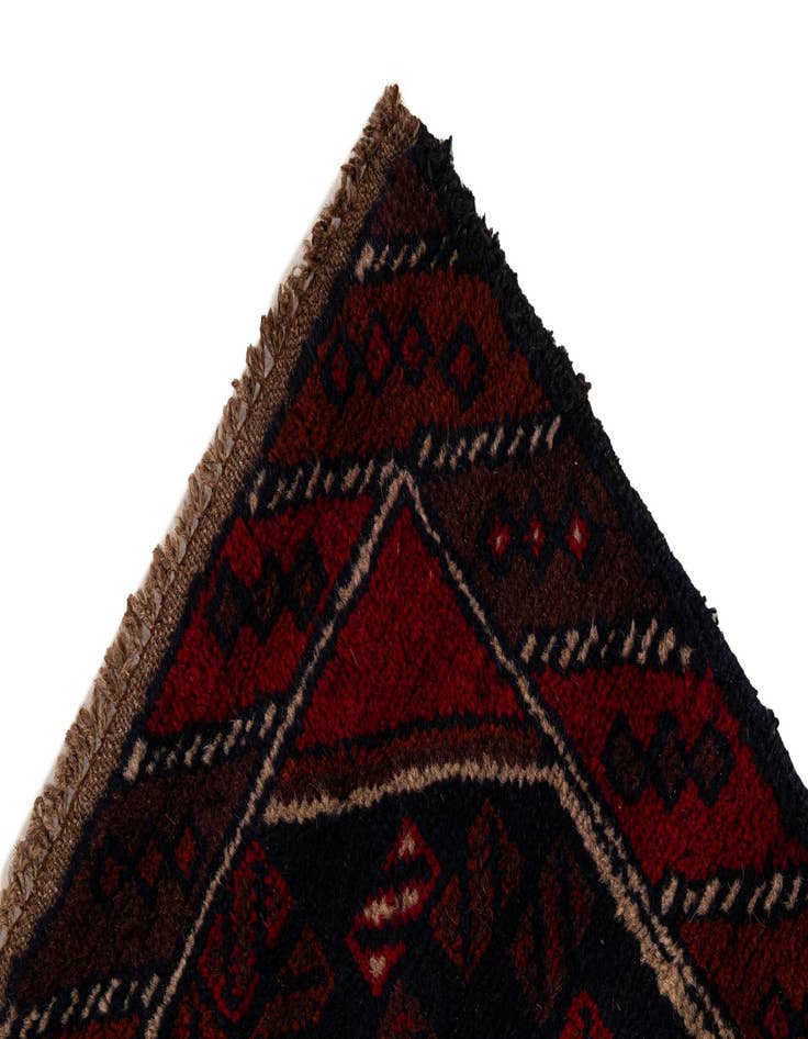 Detail image of 2' 10 x 4' 7  Hand Knotted Balouch Persian Wool Rug